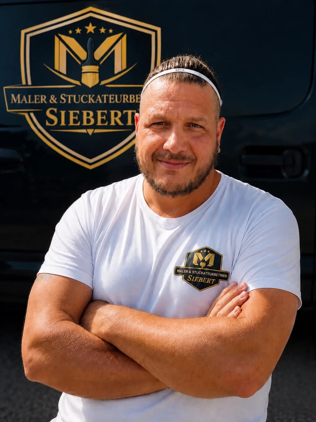 Manuel Siebert, Inhaber und Meister von Maler & Stuckateurbetrieb Siebert